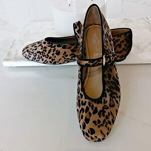 NEW! PLUSH LEOPARD BALLET FLAT MARY JANE By JOIE